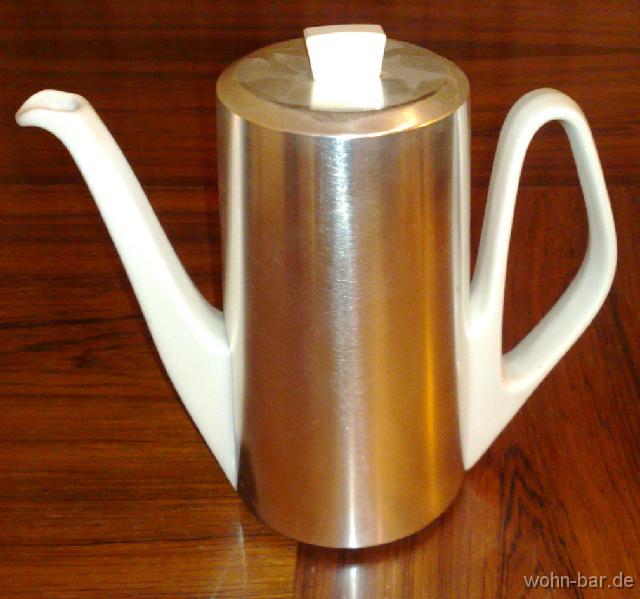 kanne edelstahl kaffeekanne, bauscher, h 23cm,<br>
22,- euro
